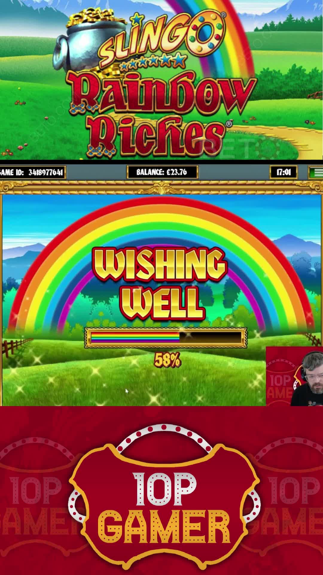 Rainbow Riches Slingo BIG Wishing Well!!