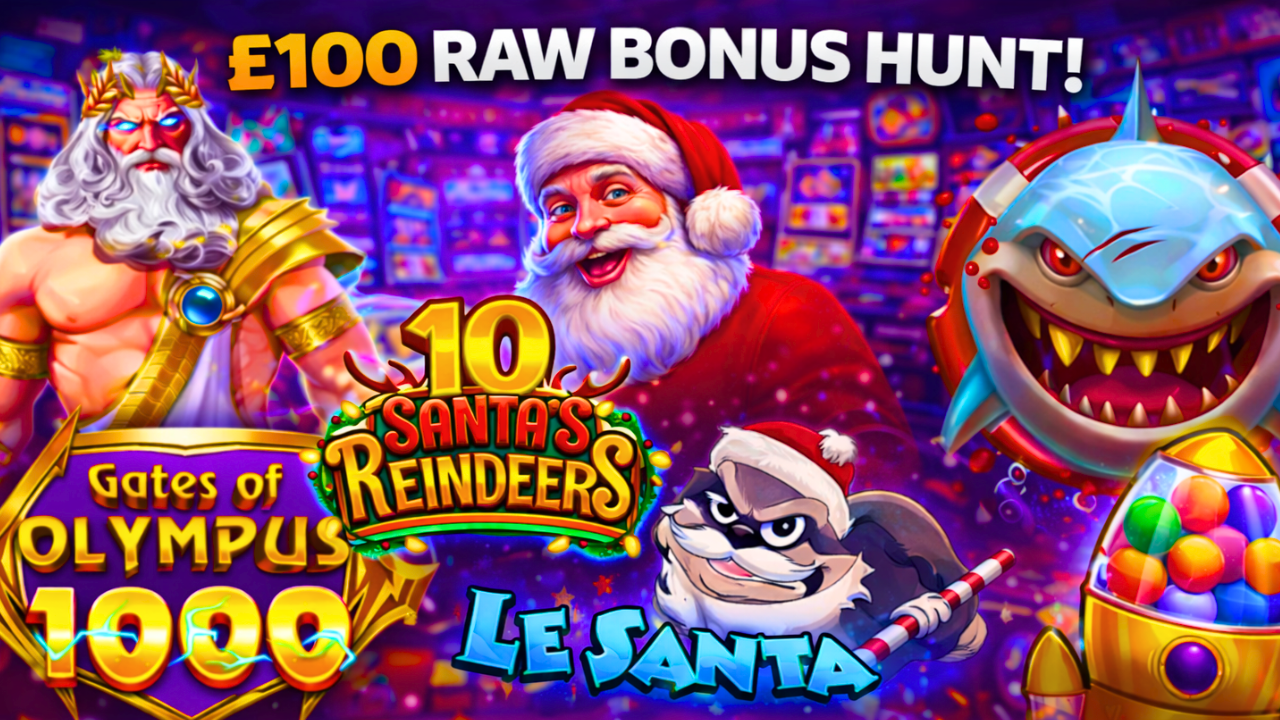 £100 RAW BONUS HUNT LIVE