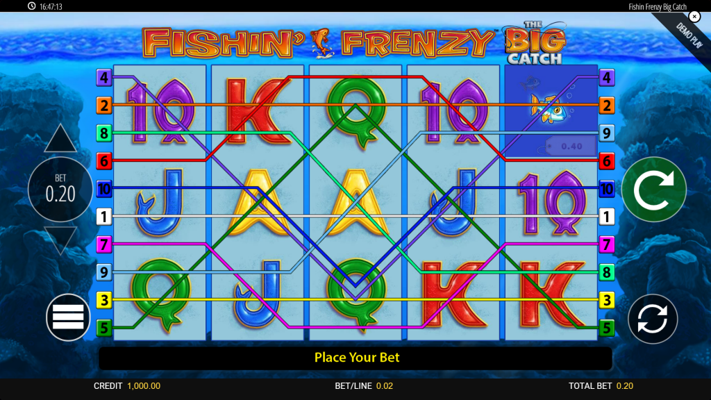 Fishin' Frenzy the big catch visual