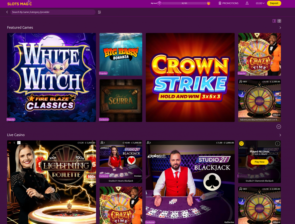 Slots Magic UK 10p Gamer Exclusive Offers